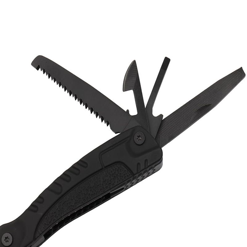 Sport si Outdoor - Camping - Cutite, bricege si accesorii - Unelte multifunctionale - Cleste multifunctional IdeallStore®, Survival Gear, otel inoxidabil, 18 functii, 24 cm, negru, husa inclusa - Infinity.ro