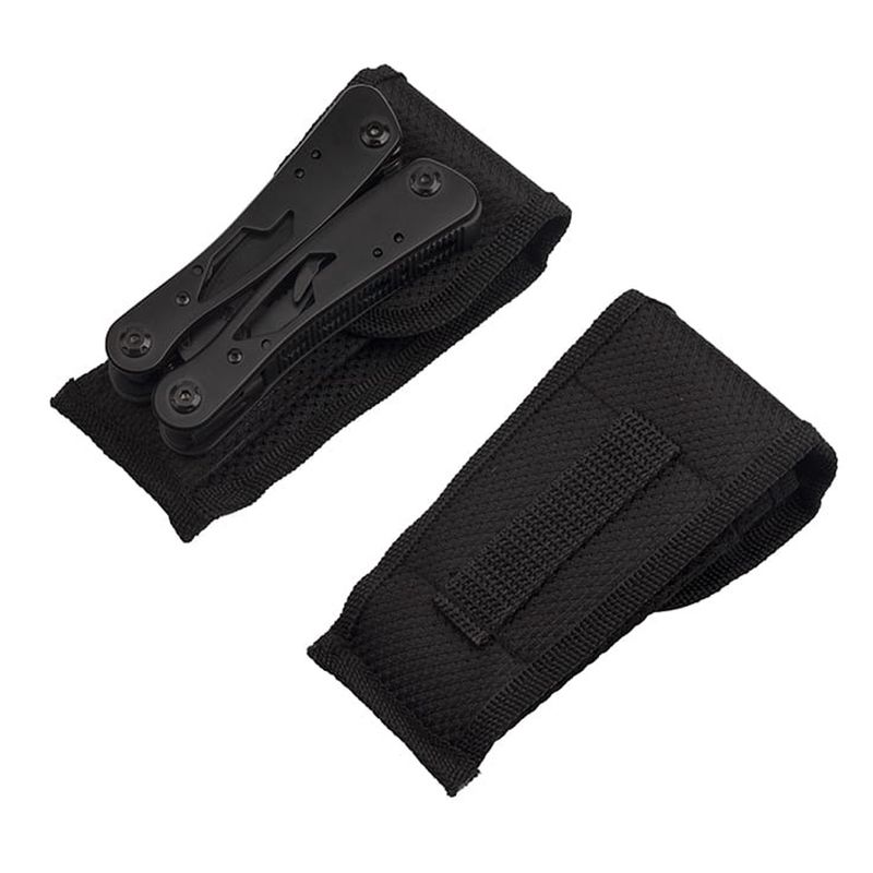 Sport si Outdoor - Camping - Cutite, bricege si accesorii - Unelte multifunctionale - Cleste multifunctional IdeallStore®, Outdoor Specialist, otel inoxidabil, 20 functii, 22 cm, negru, husa inclusa - Infinity.ro