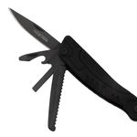 Sport si Outdoor - Camping - Cutite, bricege si accesorii - Unelte multifunctionale - Cleste multifunctional IdeallStore®, Survival Gear, otel inoxidabil, 18 functii, 24 cm, negru, husa inclusa - Infinity.ro