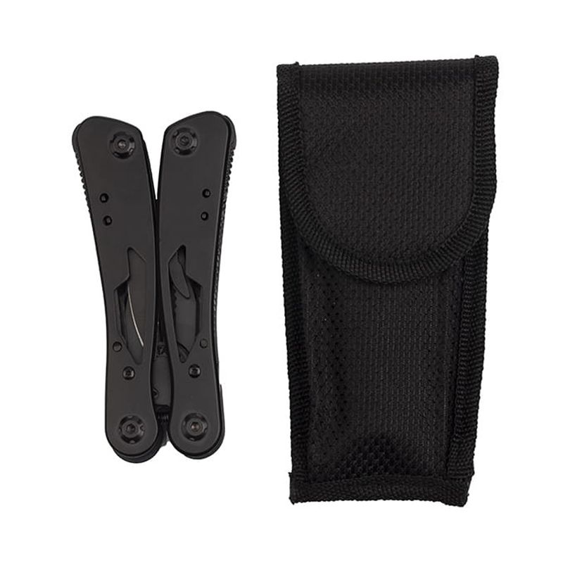 Sport si Outdoor - Camping - Cutite, bricege si accesorii - Unelte multifunctionale - Cleste multifunctional IdeallStore®, Outdoor Specialist, otel inoxidabil, 20 functii, 22 cm, negru, husa inclusa - Infinity.ro