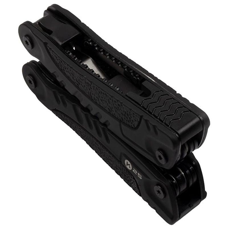 Sport si Outdoor - Camping - Cutite, bricege si accesorii - Unelte multifunctionale - Cleste multifunctional IdeallStore®, Survival Gear, otel inoxidabil, 18 functii, 24 cm, negru, husa inclusa - Infinity.ro