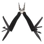 Sport si Outdoor - Camping - Cutite, bricege si accesorii - Unelte multifunctionale - Cleste multifunctional IdeallStore®, Survival Gear, otel inoxidabil, 18 functii, 24 cm, negru, husa inclusa - Infinity.ro