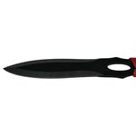 Sport si Outdoor - Camping - Cutite, bricege si accesorii - Cutite si bricege - Set vanatoare IdeallStore®, sabie si set trei cutite aruncat, otel inoxidabil, negru - Infinity.ro