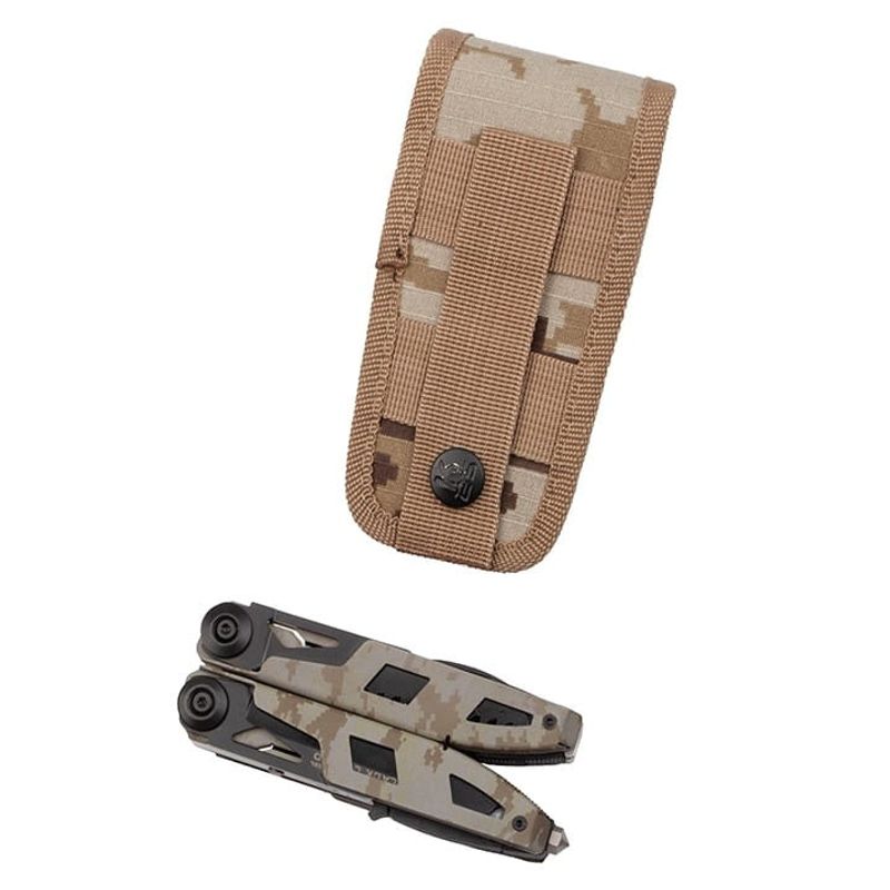 Sport si Outdoor - Camping - Cutite, bricege si accesorii - Unelte multifunctionale - Cleste multifunctional IdeallStore®, Outdoor Specialist, 16 functionalitati, 21.5 cm, bej, husa inclusa - Infinity.ro