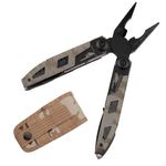 Sport si Outdoor - Camping - Cutite, bricege si accesorii - Unelte multifunctionale - Cleste multifunctional IdeallStore®, Outdoor Specialist, 16 functionalitati, 21.5 cm, bej, husa inclusa - Infinity.ro