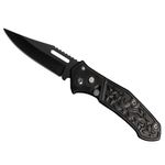 Sport si Outdoor - Camping - Cutite, bricege si accesorii - Cutite si bricege - Briceag de vanatoare IdeallStore®, Sunshine Blade, otel inoxidabil, 16 cm, negru - Infinity.ro