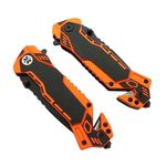 Sport si Outdoor - Camping - Cutite, bricege si accesorii - Cutite si bricege - Briceag de vanatoare IdeallStore®, Medical Rescue, 20 cm, otel inoxidabil, negru, husa inclusa - Infinity.ro