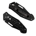 Sport si Outdoor - Camping - Cutite, bricege si accesorii - Cutite si bricege - Briceag de vanatoare IdeallStore®, Sunshine Blade, otel inoxidabil, 16 cm, negru - Infinity.ro