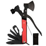Sport si Outdoor - Camping - Cutite, bricege si accesorii - Unelte multifunctionale - Cleste multifunctional IdeallStore®, Survival Instinct, otel inoxidabil, 16 functii, 16.5 cm, rosu, husa inclusa - Infinity.ro