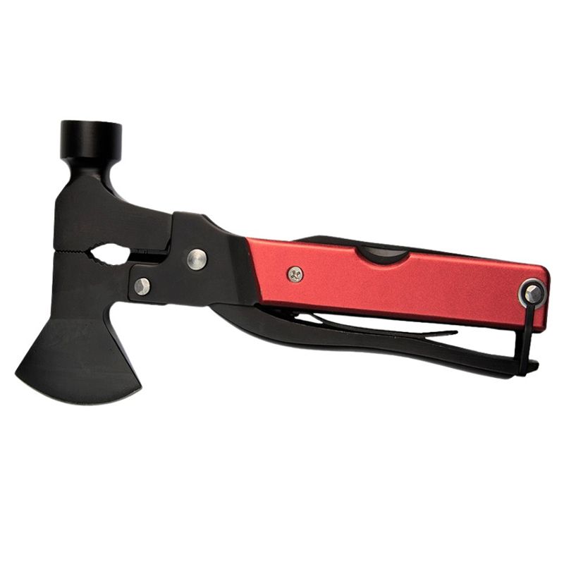 Sport si Outdoor - Camping - Cutite, bricege si accesorii - Unelte multifunctionale - Cleste multifunctional IdeallStore®, Survival Instinct, otel inoxidabil, 16 functii, 16.5 cm, rosu, husa inclusa - Infinity.ro
