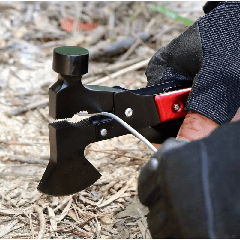 Sport si Outdoor - Camping - Cutite, bricege si accesorii - Unelte multifunctionale - Cleste multifunctional IdeallStore®, Survival Instinct, otel inoxidabil, 16 functii, 16.5 cm, rosu, husa inclusa - Infinity.ro
