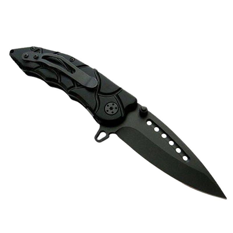 Sport si Outdoor - Camping - Cutite, bricege si accesorii - Cutite si bricege - Briceag de vanatoare IdeallStore®, Jurassic Blade, otel inoxidabil, 20 cm, negru, husa inclusa - Infinity.ro