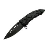 Sport si Outdoor - Camping - Cutite, bricege si accesorii - Cutite si bricege - Briceag de vanatoare IdeallStore®, Jurassic Blade, otel inoxidabil, 20 cm, negru, husa inclusa - Infinity.ro