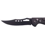 Sport si Outdoor - Camping - Cutite, bricege si accesorii - Cutite si bricege - Briceag de vanatoare IdeallStore®, Blue Fire, otel inoxidabil, 21.5 cm, negru - Infinity.ro