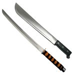 Sport si Outdoor - Camping - Cutite, bricege si accesorii - Cutite si bricege - Set IdeallStore, sabie de vanatoare Ninja Path si Maceta Pirates Blade, otel inoxidabil, multicolor - Infinity.ro