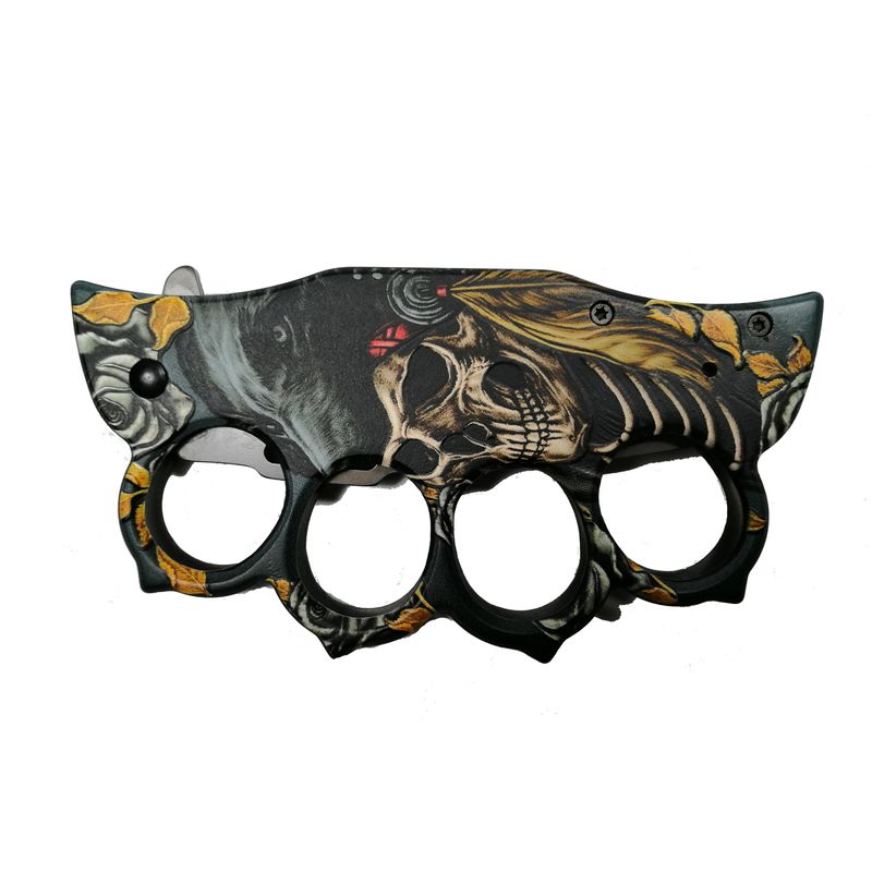 Sport si Outdoor - Sporturi de contact - Produse autoaparare - Briceag, pumnal, tip rozeta Shaman Skeleton, 21 cm - Infinity.ro