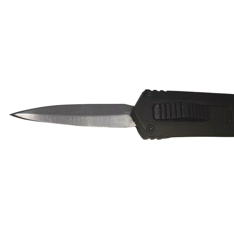 Sport si Outdoor/Camping/Cutite, bricege si accesorii/Cutite si bricege - Briceag automat de vanatoare IdeallStore®, Destination Blade, metalic, 13.5 cm, negru - Infinity.ro