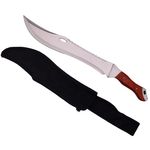 Sport si Outdoor - Camping - Cutite, bricege si accesorii - Cutite si bricege - Set maceta de vanatoare IdeallStore®, Knife of Mind, otel inoxidabil, argintie, 46 cm si nunceag metalic - Infinity.ro