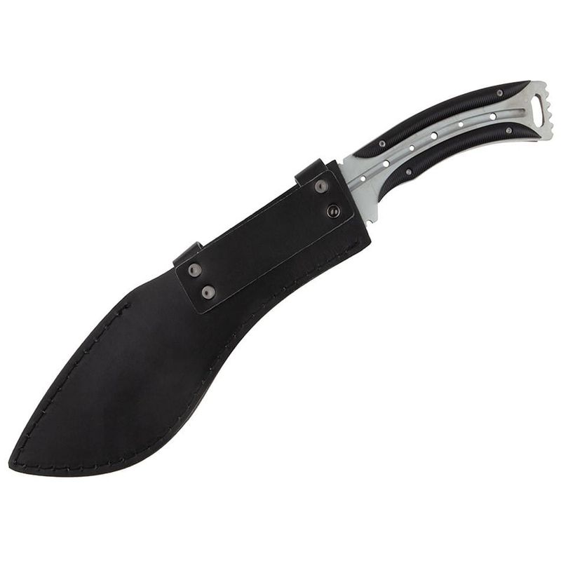 Sport si Outdoor - Camping - Cutite, bricege si accesorii - Cutite si bricege - Maceta de vanatoare IdeallStore®, Spiky Friend, 39 cm, otel inoxidabil, argintiu, teaca inclusa - Infinity.ro