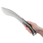 Sport si Outdoor - Camping - Cutite, bricege si accesorii - Cutite si bricege - Maceta de vanatoare IdeallStore®, Spiky Friend, 39 cm, otel inoxidabil, argintiu, teaca inclusa - Infinity.ro