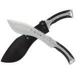 Sport si Outdoor - Camping - Cutite, bricege si accesorii - Cutite si bricege - Maceta de vanatoare IdeallStore®, Spiky Friend, 39 cm, otel inoxidabil, argintiu, teaca inclusa - Infinity.ro