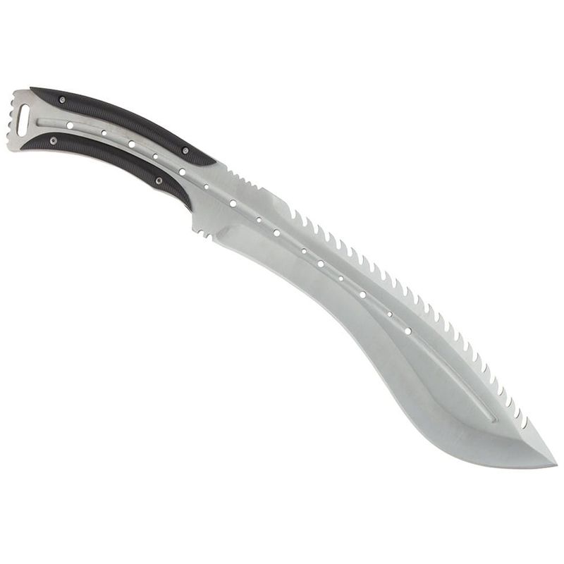 Sport si Outdoor - Camping - Cutite, bricege si accesorii - Cutite si bricege - Maceta de vanatoare IdeallStore®, Spiky Friend, 39 cm, otel inoxidabil, argintiu, teaca inclusa - Infinity.ro