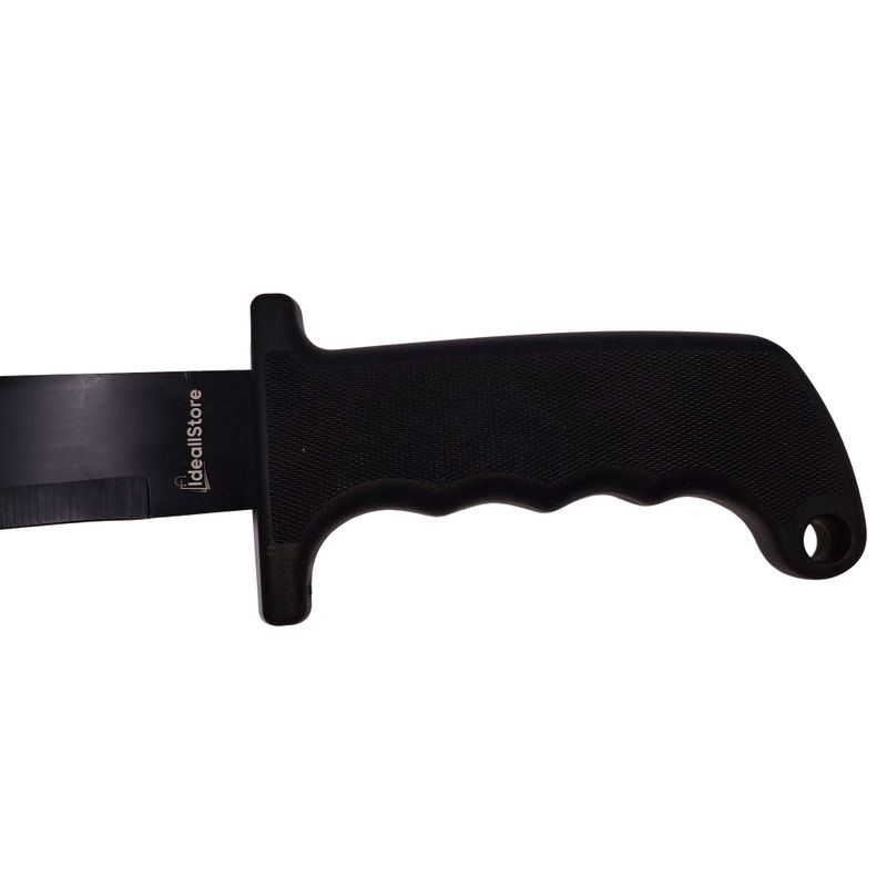 Sport si Outdoor - Camping - Cutite, bricege si accesorii - Cutite si bricege - Sabie de vanatoare IdeallStore®, Swish Style, 60 cm, otel inoxidabil, neagra, teaca inclusa - Infinity.ro