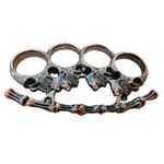 Sport si Outdoor/Sporturi de contact/Produse autoaparare - Rozeta, tip Box-Pumnal, model Craniu, bronz - Infinity.ro