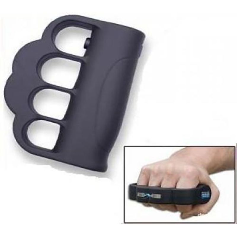 Sport si Outdoor - Sporturi de contact - Produse autoaparare - Pachet autoaparare, electrosoc tip pumnal, negru, 110 V si spray paralizant 90 ml - Infinity.ro