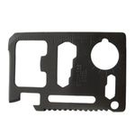 Sport si Outdoor - Accesorii si echipamente sportive - Sporturi extreme si supravietuire - Kituri supravietuire - Card supravietuire IdeallStore®, multifunctional, otel inoxidabil, 11 functii, negru, husa inclusa - Infinity.ro