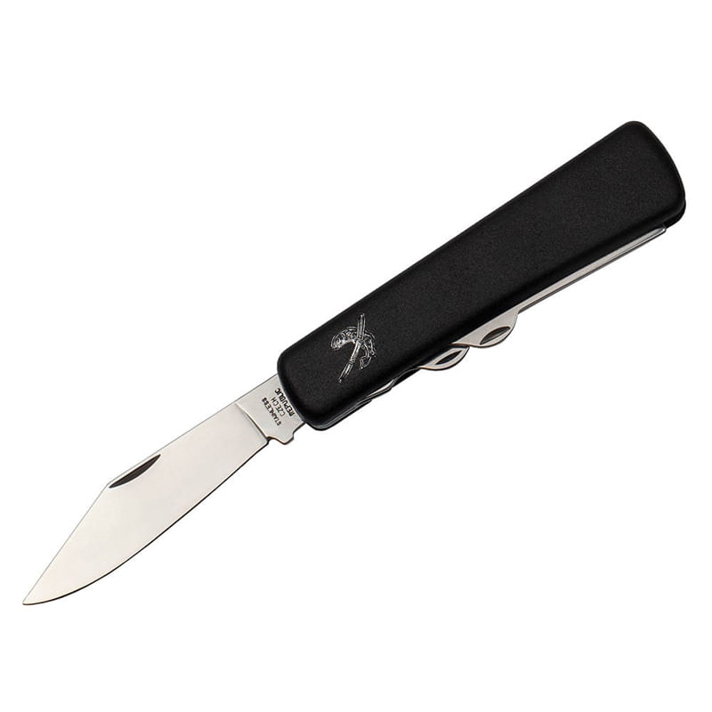 Sport si Outdoor - Camping - Cutite, bricege si accesorii - Cutite si bricege - Briceag de buzunar IdeallStore®, Fisherman Tool, otel inoxidabil, 17.5 cm, negru - Infinity.ro