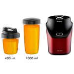 Electronice si Electrocasnice - Electrocasnice bucatarie - Mixere, tocatoare & roboti de bucatarie - Blendere si mini tocatoare - Nutriblender juicer Trisa Energy Boost 6928.8312, rosu-negru - Infinity.ro