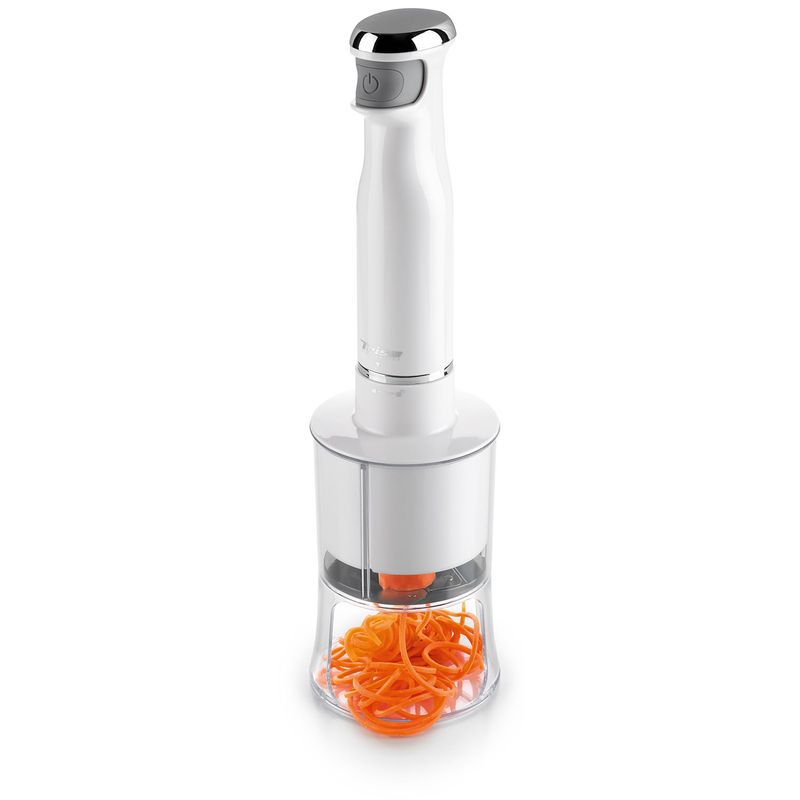 Electronice si Electrocasnice - Electrocasnice bucatarie - Mixere, tocatoare & roboti de bucatarie - Blendere si mini tocatoare - Blender Tocator Spiralizer Trisa 6705.7012, alb - Infinity.ro