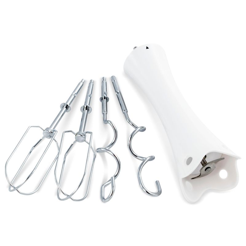 Electronice si Electrocasnice - Electrocasnice bucatarie - Mixere, tocatoare & roboti de bucatarie - Mixere - Mixer de mana cu tocator Zass ZHM 05 B, alb - Infinity.ro