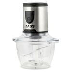 Electronice si Electrocasnice - Electrocasnice bucatarie - Mixere, tocatoare & roboti de bucatarie - Blendere si mini tocatoare - Tocator (Chopper) multifunctional (4 in 1) Zass ZMCH 02, negru-argintiu - Infinity.ro