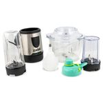 Electronice si Electrocasnice - Electrocasnice bucatarie - Mixere, tocatoare & roboti de bucatarie - Blendere si mini tocatoare - Tocator (Chopper) multifunctional (4 in 1) Zass ZMCH 02, negru-argintiu - Infinity.ro