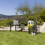 Casa si Gradina - Gradina si terasa - Mobilier exterior - Bancute de gradina - Banca de gradina, neagra, HEBRA - Infinity.ro