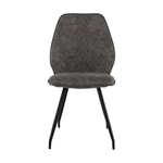 Casa si Gradina - Mobilier - Scaune si fotolii - Scaune - Scaun dining, tesatura gri maro cu efect de piele intoarsa, HERDA - Infinity.ro