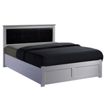 Casa si Gradina - Mobilier - Paturi si accesorii - Paturi - Pat, alb/negru, MOET - Infinity.ro
