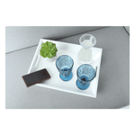 Casa si Gradina - Mobilier - Mese si birouri - Masute de cafea - Masuta de servire cu doua tavi detasabile, alb/natural, NORGE - Infinity.ro
