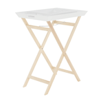 Casa si Gradina - Mobilier - Mese si birouri - Masute de cafea - Masuta de servire cu doua tavi detasabile, alb/natural, NORGE - Infinity.ro