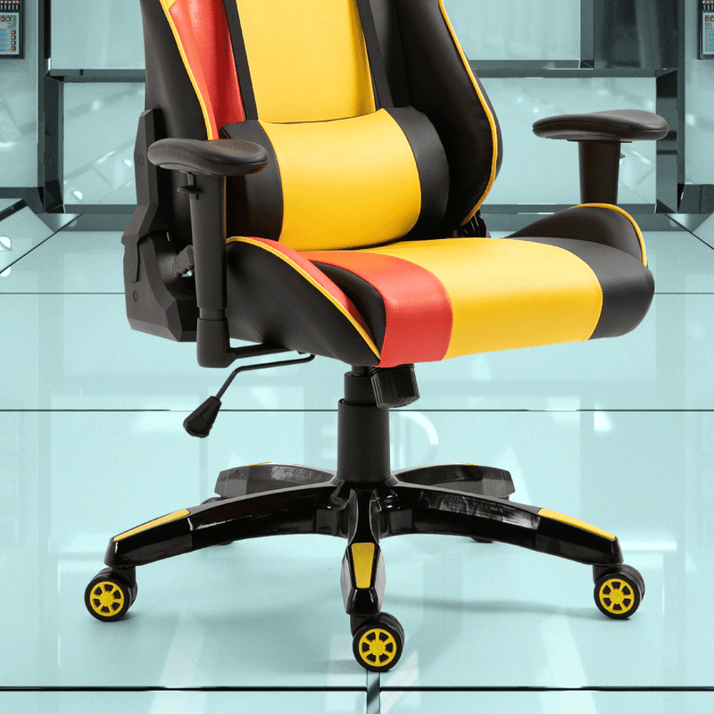 Casa si Gradina - Mobilier - Scaune si fotolii - Fotolii - Fotoliu birou/gaming, galben/negru/portocaliu, SOLERO - Infinity.ro