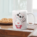 Casa si Gradina - Bucatarie si vesela - Cani si pahare - Cani si cesti - Cana cafea personalizata pentru ea, Priti Global, cu pisicuta cool, 330 ml - Infinity.ro