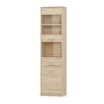 Casa si Gradina - Mobilier - Dulapuri si sifoniere - Dulapuri - Vitrina 1D1W1S, stejar sonoma, TEYO - Infinity.ro