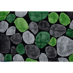 Casa si Gradina - Textile si covoare - Covoare - Covoare casa - Covor 100x140 cm, verde/gri/negru, PEBBLE TYP 1 - Infinity.ro