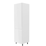 Casa si Gradina - Mobilier - Dulapuri si sifoniere - Dulapuri - Dulap pentru alimente, alb/alb luciu extra ridicat, de stanga, AURORA D60R - Infinity.ro
