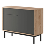 Casa si Gradina - Mobilier - Comode si corpuri - Comode - Comoda, stejar jaskson hickory/grafit, BERGEN BK104 - Infinity.ro