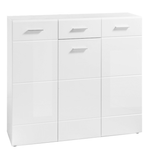 Casa si Gradina - Mobilier - Dulapuri si sifoniere - Dulapuri pantofi - Pantofar, alb/extra lucios, NORLAN 3 - Infinity.ro