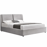 Casa si Gradina - Mobilier - Paturi si accesorii - Paturi - Pat cu spatiu de stocare, tesatura gri, 180x200, GULIA 2 NEW - Infinity.ro