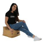 Casa si Gradina - Mobilier - Scaune si fotolii - Tabureti - Taburet, material textil bej, RIMINO TIPUL 2 - Infinity.ro